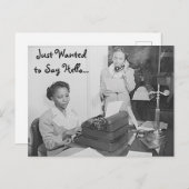 Carte Postale Recherché de dire Hello Postcard (Devant / Derrière)