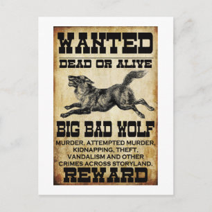 Carte Postale Recherché : Grand Mauvais Loup