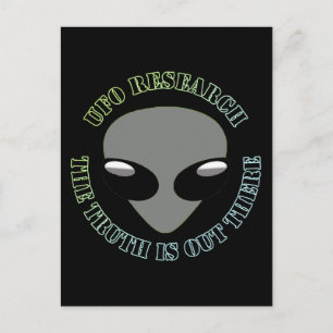 Carte Postale Recherche UFO, La Vérité Est Là