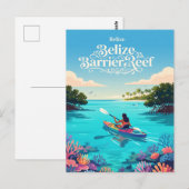 Carte Postale Récif barrière du Belize (Devant / Derrière)