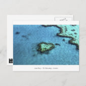 Carte Postale Récif de coeur - Australie (Devant / Derrière)