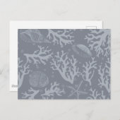 Carte Postale Récif de corail de style hipster (Devant / Derrière)