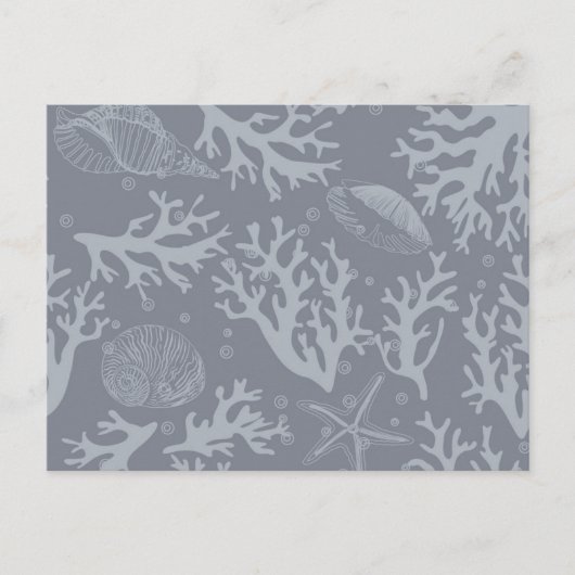 Carte Postale Récif de corail de style hipster (Devant)