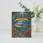 Carte Postale Récif de corail requin POPCUT (Debout devant)