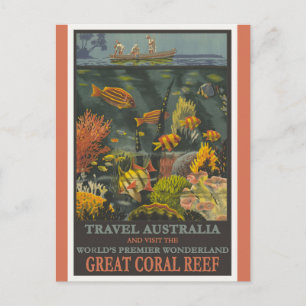 Carte Postale Récif de la Grande Barrière d'Australie Affiche de