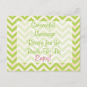 Carte Postale Recipe Card for a Successful Marriage Postcard