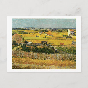 Carte Postale Récolte à La Crau, Vincent Van Gogh