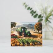 Carte Postale Récolte à la ferme (Debout devant)