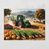 Carte Postale Récolte à la ferme (Devant)