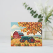 Carte Postale Récolte à la ferme (Debout devant)