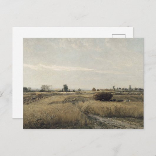 Carte Postale Récolte | Charles-François Daubigney (Devant / Derrière)