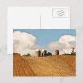 Carte Postale Récolte de céréales (Devant / Derrière)