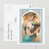Carte postale - Récolte de fruits (Devant / Derrière)