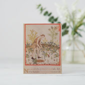 Carte Postale Récolte de snips de 'Tacuinum Sanitatis' (Debout devant)