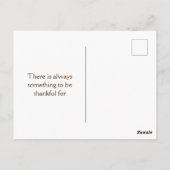 Carte Postale Récolte de Thanksgiving colorée (Dos)