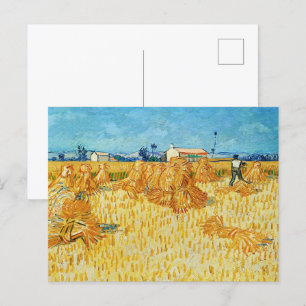 Carte Postale Récolte en Provence par Van Gogh