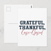 Carte Postale Reconnaissant Merci Affaire Classée - Action de gr (Devant / Derrière)