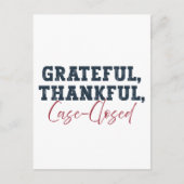 Carte Postale Reconnaissant Merci Affaire Classée - Action de gr (Devant)