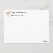 Carte Postale Reconnaissant Merci Bénis Moderne Marbre Plume (Dos)