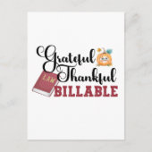 Carte Postale Reconnaissant, Merci, Facturable - Action de grâce (Devant)