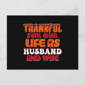 Carte Postale Reconnaissants Pour Notre Vie En Tant Que Mari Et  (Devant)