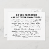 Carte Postale Reconnaissez-Vous L'Une De Ces Signatures ? (Devant / Derrière)