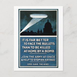 Carte Postale Recrutement de l'Armée de terre de la Seconde Guer