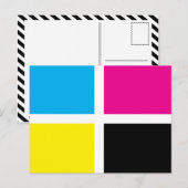 Carte Postale rectangles cmyk (Devant / Derrière)