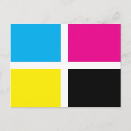 Carte Postale rectangles cmyk (Devant)