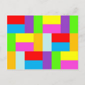 Carte Postale Rectangles colorées (Devant)