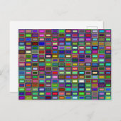 Carte postale Rectangles imbriquées (Devant / Derrière)