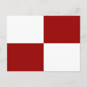 Carte Postale Rectangles rouge et blanc (Devant)