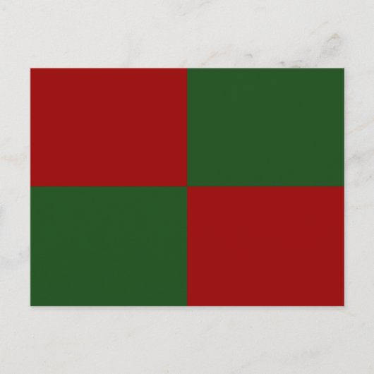 Carte Postale Rectangles rouge et vert (Devant)