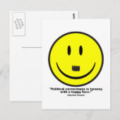 Carte Postale rectitude politique (Devant / Derrière)