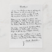 Carte Postale Recueillement', signé sonnet, 1861 (Devant)