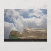 Carte postale Reculer la statue de Bouddha (Devant)