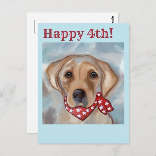 CARTE POSTALE RÉCUPÉRATION DE LABRADOR (Devant / Derrière)