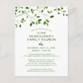 Carte Postale Récupération familiale moderne Arbre vert Invitati (Devant)