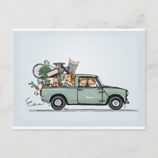 Carte Postale Récupération miniature vintage
