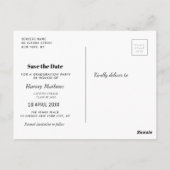 Carte Postale Récupération photo moderne enregistrer la date (Dos)