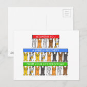 Carte Postale Récupération Rapide De L'Hystérectomie Cute Cats (Devant / Derrière)