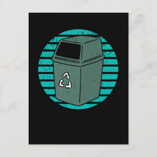 Carte Postale Recyclage des ordures rétro