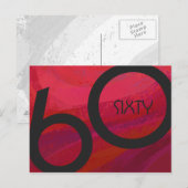 Carte Postale Red 60 Dix Anniversaire (Devant / Derrière)