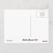 Carte Postale Red Alert Lily aquarelle peinture de fleur (Dos)