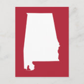 Carte Postale Red and White Moving to Alabama Faire-part (Devant)