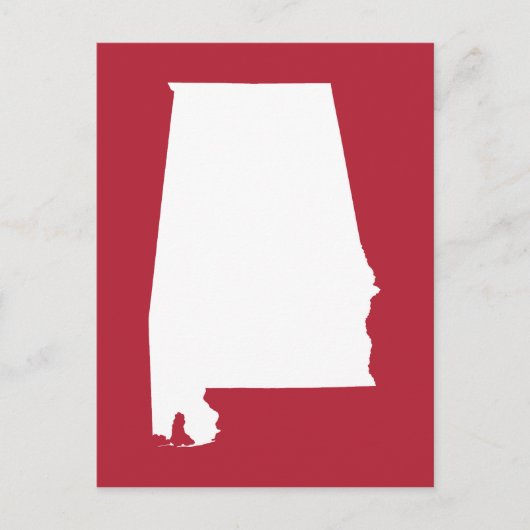 Carte Postale Red and White Moving to Alabama Faire-part (Devant)