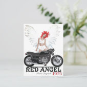 Carte Postale Red Angel Cafe Racer Motor Legend (Debout devant)
