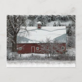 Carte postale Red Barn Christmas (Devant)
