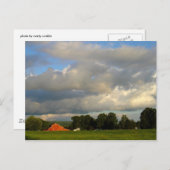 Carte Postale Red Barn Under (Devant / Derrière)