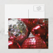 Carte postale Red Baubles (Devant / Derrière)